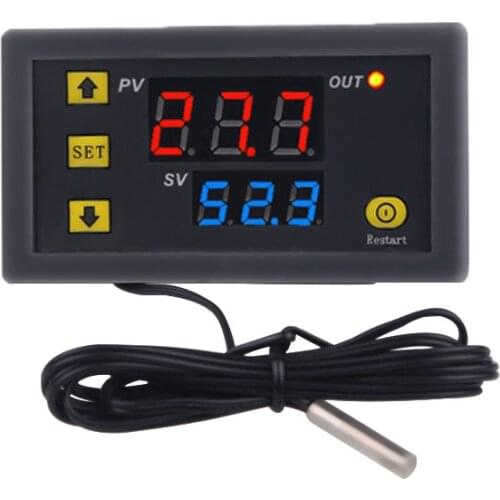 12V-220V -55-120 ℃ Digital Temperature Controller Measurement Thermostat Switch