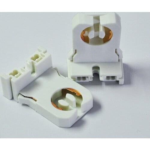 Wholesale T4 T5 T8 G13 Fluorescent Light Socket Lamp AC100-250V 50/60Hz Plastic Holder suitable for T5 T8 G13 LED bracket lamp