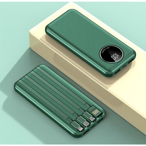 Big-Capacity 74Wh/3.7V 20000mAh USB QC3.0 PD 2A 10.5W Lithium ion Li-polymer Batteries For Digital display Cellphone Power Bank