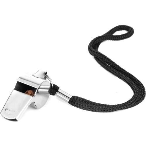 MagiDeal High quality Metal Referee Whistle And Lanyard Football Soccer With Lanyard Team Sports