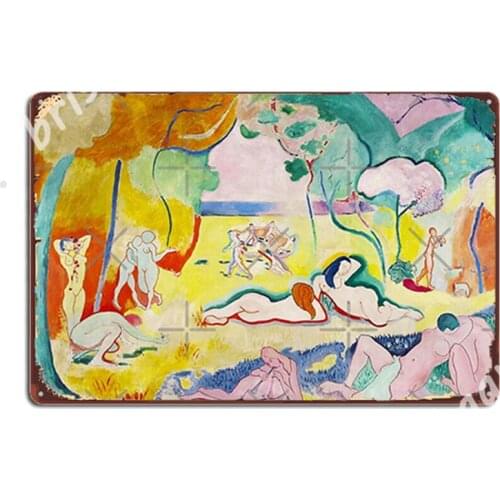Matisse - Le Bonheur De Vivrethe Joy Of Life Metal Signs Club Home Poster Design Home Tin sign Posters