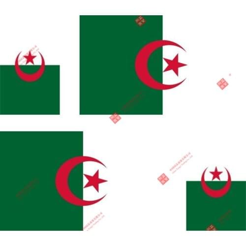 Set of Creative 4x sticker vinyl car bumper decal outdoor car moto world flag algeria racing helme tlaptop stickers