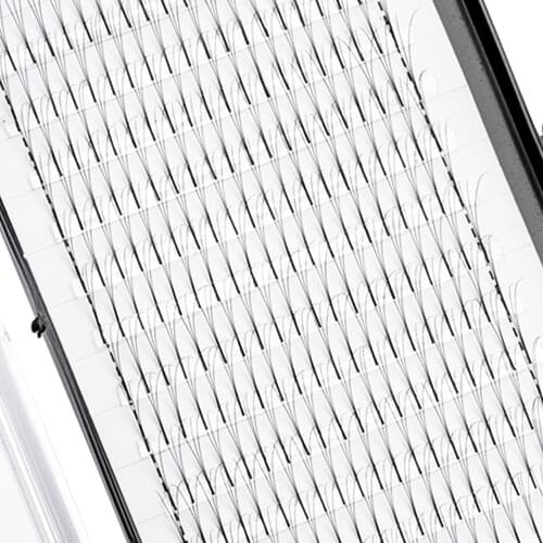 Zwellbe 12lines Premade Russian Volume Fans 3d/4d/5d/6d Eyelashes Long Stem Lash Pre made Eyelash Extensions Supplies Faux Mink