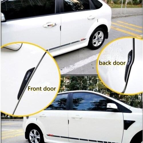 Car Door Scuff Sticker WRC Bumper Stripe For Land Rover LR4 LR2 Evoque entdeckung 2 3 4 freelander 1