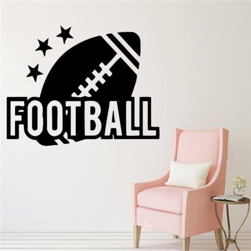 American Football Decal Vinyl Wall Stickers For Living Room Decals Decoration Kids Room Sticker Hot Sale Home Decor