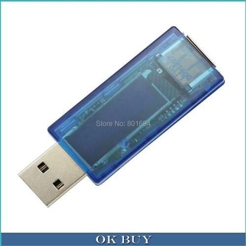 OLED USB Detector Voltmeter Ammeter Voltage Current Power Capacity Tester Blue 3.5V~10V 3A 30W
