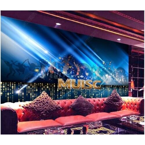 Custom photo wallpaper for walls 3 d murals Modern Blue cool ktv music bar fashion tooling background wall papers home decor