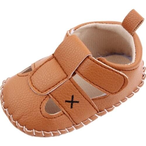 Baby Boys Girls Summer Squeaky Sandals Premium Rubber Sole Closed-Toe Anti-Slip Toddler First Walkers