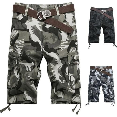 2021 Mens Summer Fashion And Leisure Shorts Multi-pocket Camouflage Colour Overalls Shorts High Quality Comfy Daily New Shorts