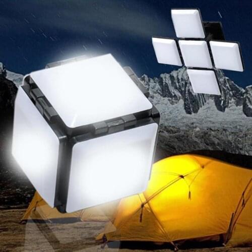 Foldable LED Camping Light USB Recharging Work Camping Lantern Portable Light Camping Light Lamp Emergency Camping Light Bulb