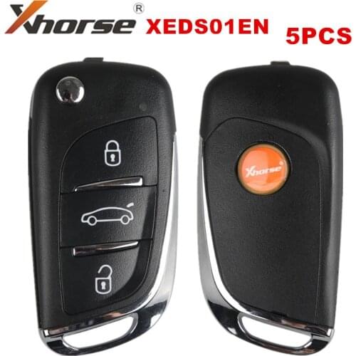 5PCS/LOT Xhorse XEDS01EN DS Style Super Remote 3 Buttons with Built-in Super Chip Transponder English Version