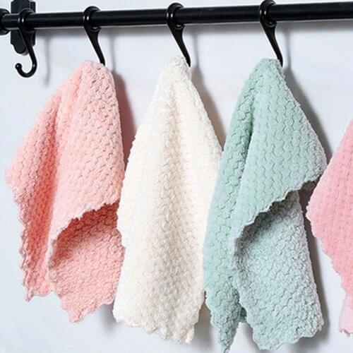 1/2Pcs Kitchen Strong Water Absorbent Cleaning Dish Cloth Anti-Oil Cars Towel Torchon de cuisine asciugamani