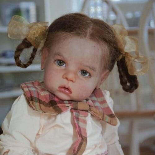 ADFO 19 Inches Vanessa DIY Blank Kit Reborn Baby Realistic Newborn Soft Vinyl Unpainted Unfinished Parts LoL Gift Dolls For Girl