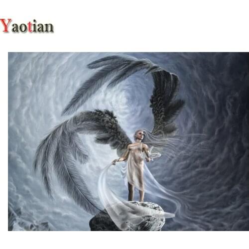 5d diy diamond painting angel girl full Drill square round diamond embroidery mosaic for New arrivals gift home decoration