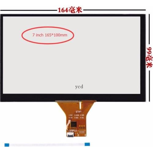 Car DVD navigation 7 inch capacitive touch screen/GT911 6 pin / 165 * 99/165*100mm 6 line touch screen ribbon cable