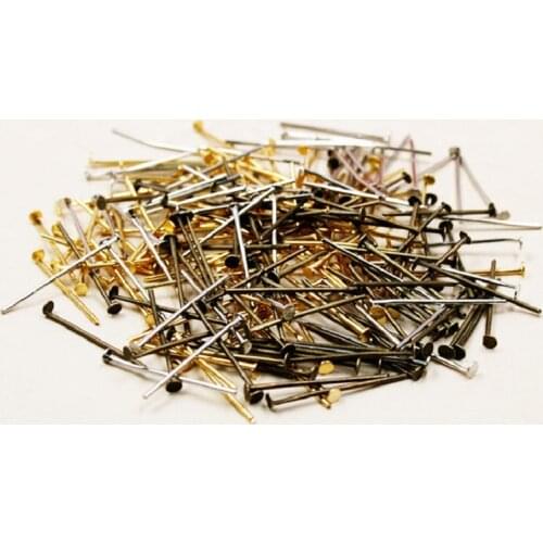 220-600PCs Eye Pins & Needles 9/T-shape Gold/Rhodium/Antique Bronze choose Jewelry Findings multi size for DIY Necklace
