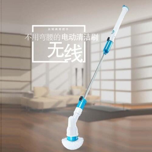 Kitchen Cleaning Tools Multifunctional Wireless Rechargeable Long-handle Retractable Waterproof Electric Cleaning Brush 2021