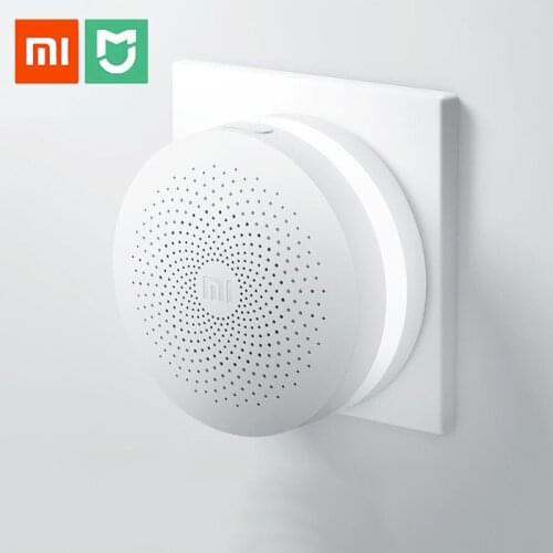 Original Xiaomi Gateway 2 Mijia Smart Home Kits Gateway Hub Alarm System Control Radio Yi Camers Mi Door Sensor Bell Temperature