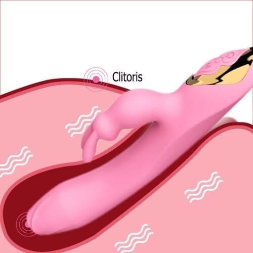 Heating Vibrator Tongue Licking AV Magic Wand Dildo Vibrator Rabbit G spot Clitoris Stimulation Massager Sex Toys For Women S38