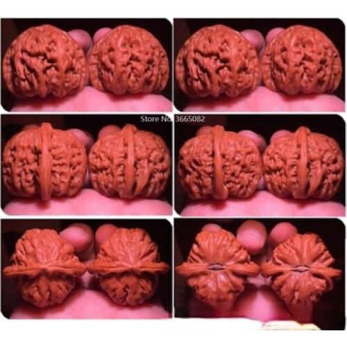 1 Pair Boutique Natural Wenwan Walnut Health handball Massage Lion Head Chinese Walnuts Elderly Gift Massage tool