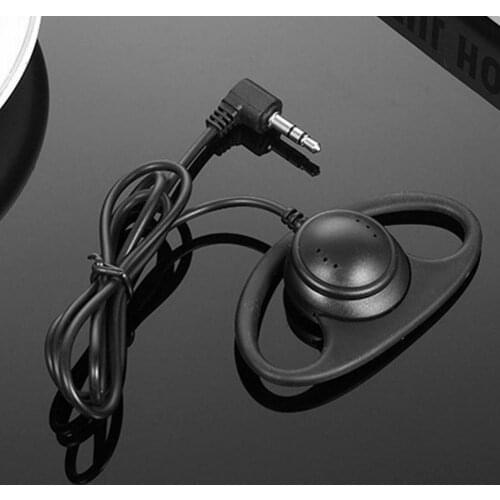 3.5mm Earhook Headset D-type Single-listening Extraordinary Comfort Earphones Soft Rubber Earpiece Headset Anti Noise Earphone