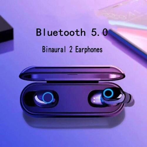 Newest TWS Mini Bluetooth V5.0 True Wireless Charging Earbuds With Mic HiFi Stereo Earphone Sport Headset Touch Control Headphon