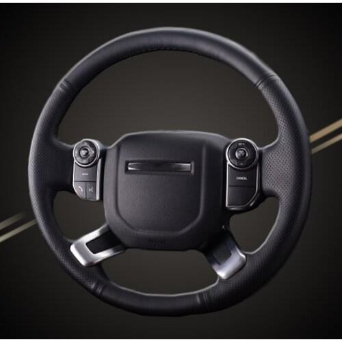 For Land Rover Range Rover 2013-2016 Auto Braiding Wheel Covers Car Braid On The Steering Wheel Cover DIY Interior Accessories