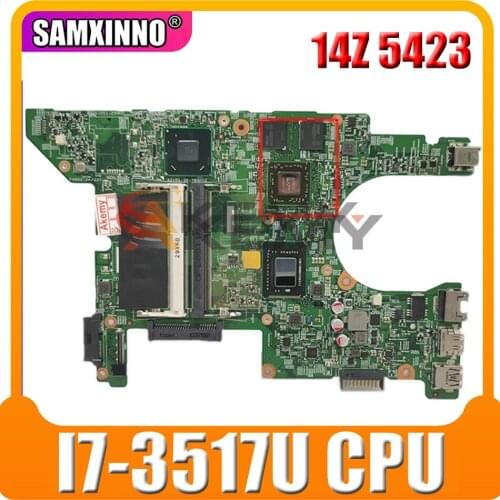 Original Laptop motherboard For DELL Inspiron 14Z 5423 I7-3517U Mainboard 11289-1 CN-0G23M4 0G23M4 SR0N6 HM77 216-0833018