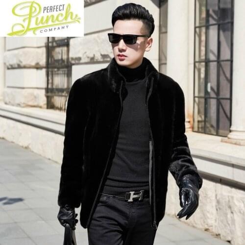 Coat Fur Natural Mink Winter Jacket Men Clothes Mens Real Shearling Warm Outwear Veste Homme ND0701B YY767