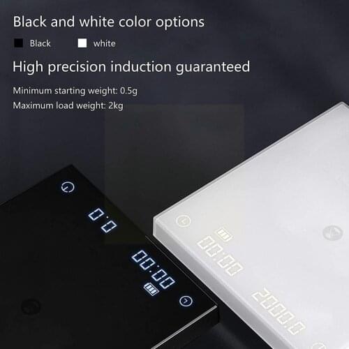 Portable Electronic Digital Coffee Scale With Timer Balance Household Display Precision High Measuring Tools LED Weight E7R9