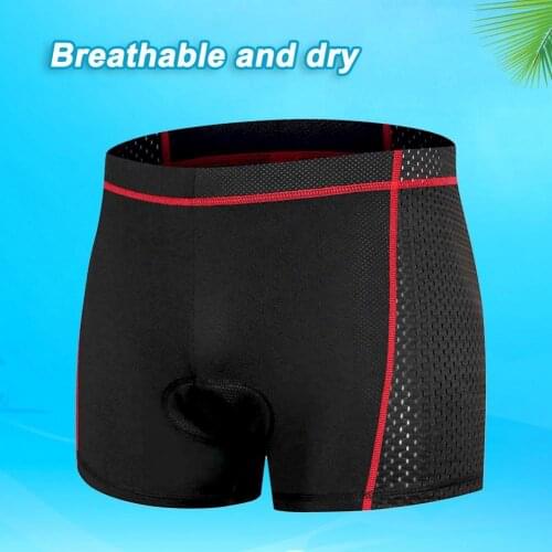 Mens cycling shorts printed cushion,、 thick silicone breathable soft and quick-drying thin underwear cycling accessories