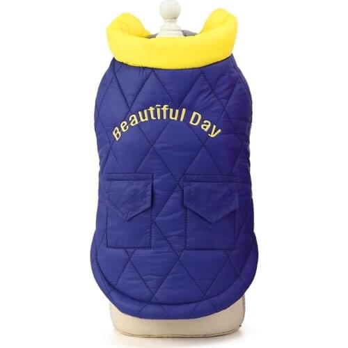 Cute Pocket Dog Pet Cat Jacket Coat Winter Warm Small Dog Puppy Chihuahua Clothes Dog Hoodies Vest Clothing For Pet Drop Ship