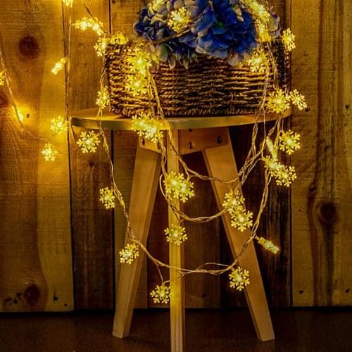 Snowflake LED Light Merry Christmas Tree Decoration For Home Garland Wreath Ornament Table Decor 2020 Navidad Xmas Gift New Year