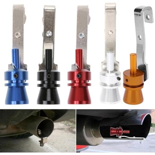 Size M Universal Aluminum alloy Car Turbo Sound Whistle Muffler Exhaust Pipe Easy To Install Beautiful Auto Accessories