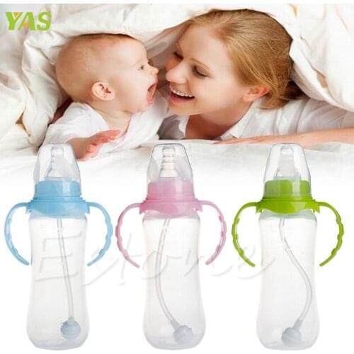 High Quality 1Pc 240ML Standard Neck Anti-colic Baby Infant Milk Feeding Nipple Bottle Nurser #330