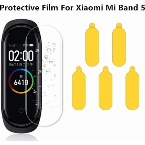 1/2/3/5 Pcs TPU Protective HD Film For Xiaomi Mi Band 4 5 Screen Protector For Miband 5 4 Cover Smart Watchband Soft Films