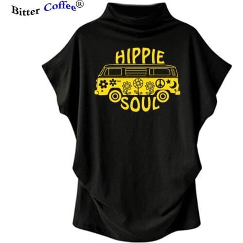 Elimiiya Hippie soul New Women T Shirt Short Batwing Sleeve Print O-Neck TShirt Female Casual Ladies Summer Tops Tee Hot Sale