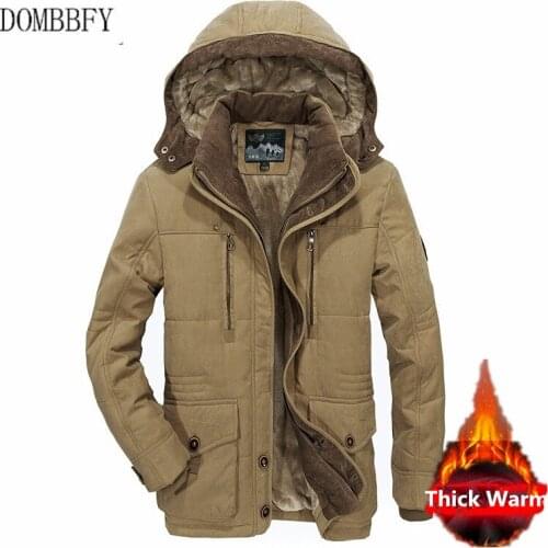 Winter Military Jacket Men Casual Thicken Warm Hooded Parkas Coats Plus Size 6XL Overcoat Male Windbreaker Cotton-Padded Jackets