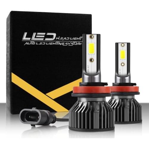2PCS LED H4 H8 H9 H1 H11 9005 HB3 HB4 9006 LED bulb mini h7 S6 led Auto car headlight lamp Headlamp 12000LM 12V 76W