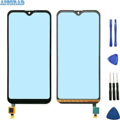 5.71inch Black outer glass For leagoo M12 Cell Phone Front Outer Glass Lens Repair Touch Screen M 12 no lcd +tools