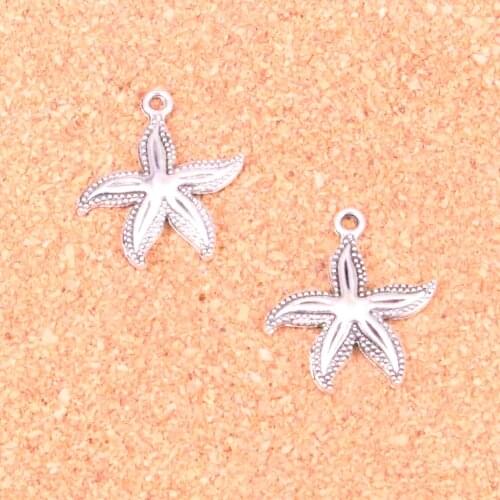88 pcs Charms starfish,Antique Making pendant fit,Vintage Tibetan Silver,jewelry DIY bracelet necklace 25*23mm