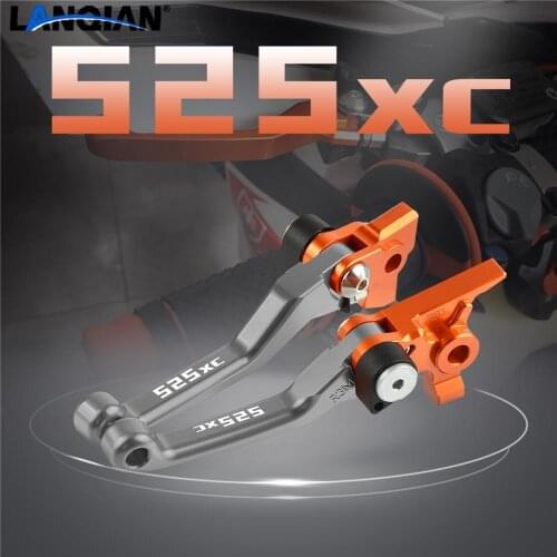For 525XC 525XCW Motocross Accessories Aluminum Dirt Bike Pivot Brake Clutch Levers 525 XC XC-W XCW 2003 2004 2005 2006 2007