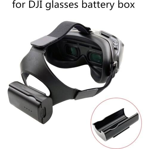 For DJI FPV Combo Drone HD Digital Image Transmission Glasses Battery Storage Case Back Buckle Flying Glasses Headband Accessory