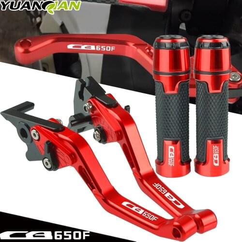For Honda CB650F CB 650F CB650 F 2014 2015 2016 CNC Aluminium Motorcycle Extendable Brake clutch levers and Handle Hand Grips