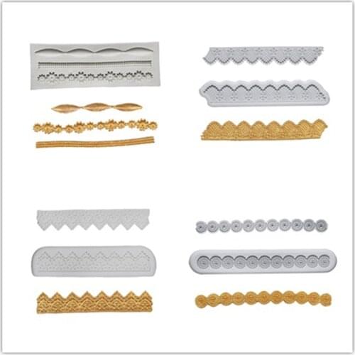 European Variety Lace Silicone Mold DIY Fondant Cake Mold Chocolate Fudge Tool Kitchen Baking