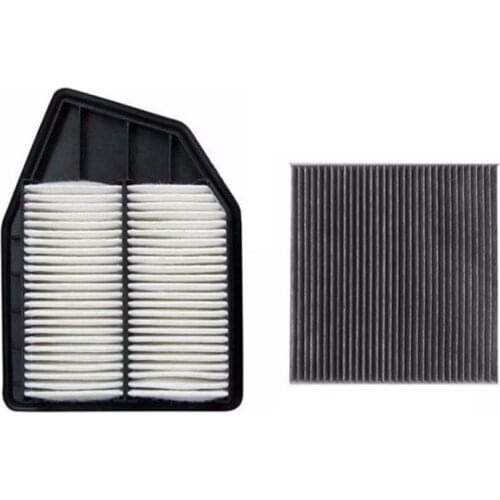 Air Filter Cabin Filter 2 pcs Set For Honda Eighth Generation Accord Crosstour 2.4 Model 2008-2013 Car Accessoris Filter Set