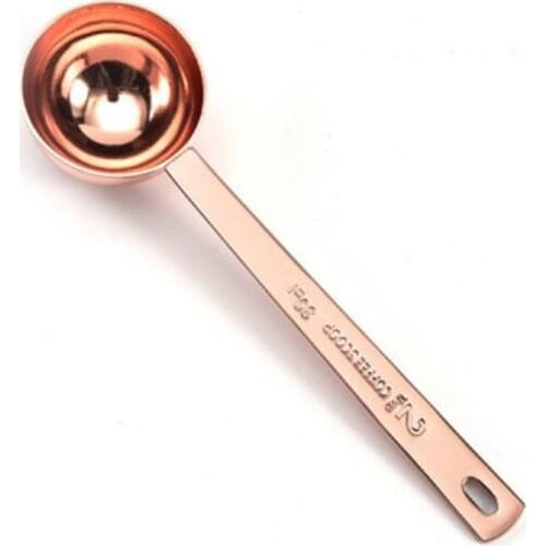 Coffee Scoop 15ml 30ml Stainless Steel Measuring Spoon Silver Gold Coffee Spoon Milk Powder Measure Spoon Tea Coffee Accessories