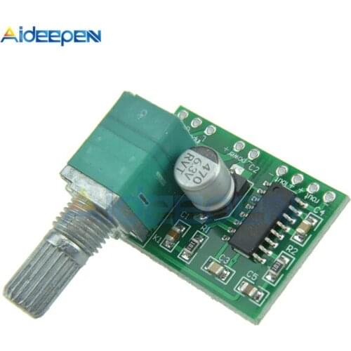 Mini PAM8403 5V USB Digital Power Audio Amplifier Board 2 Channel 2 * 3W Volume Control With Potentionmeter Switch DC 2.5V-5.5V