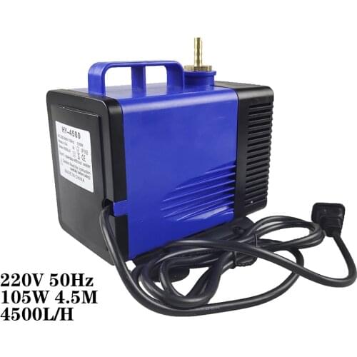 CNC 220V 105W 4.5M 4500L/H （Free 5m PU tube ）Multifunctional submersible pump for spindle Cooling on engraving cutting machine