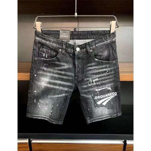 2021 Fashion Trend DSQ2 Ripped Paint Dot Mens Motorcycle Jeans *A396-1